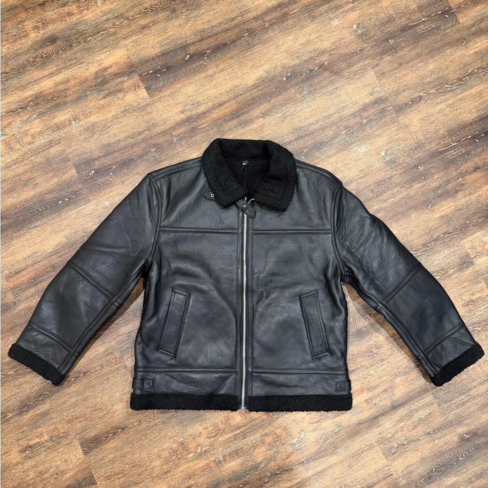 Men's Black Leather Jacket
